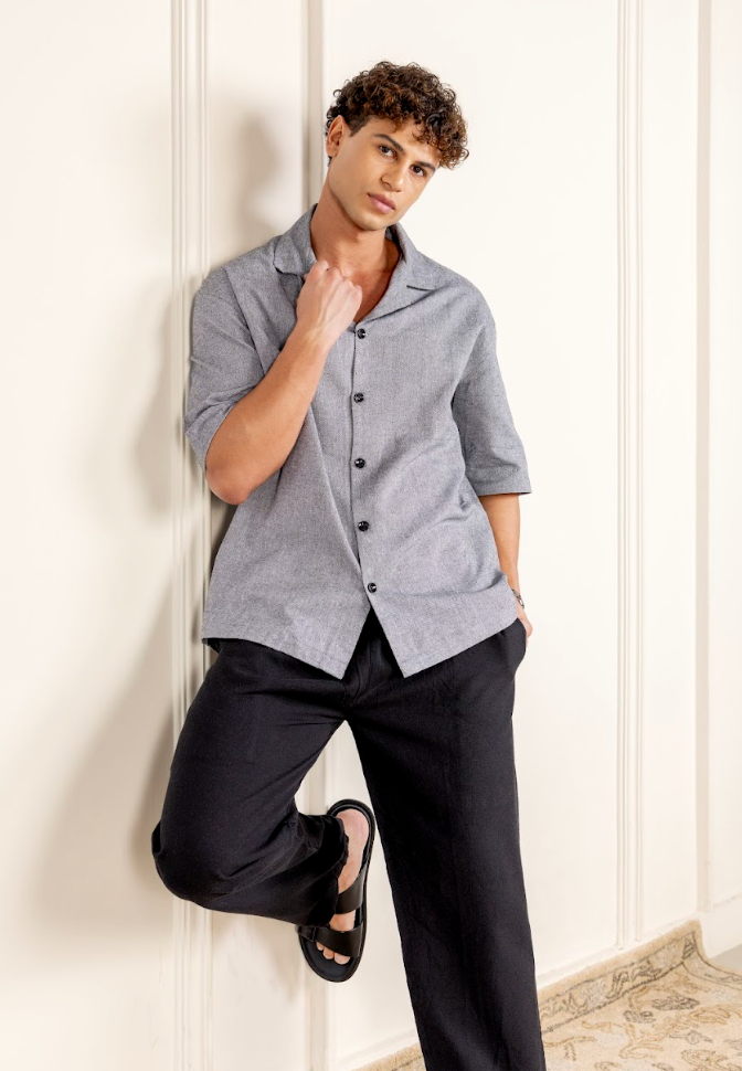 Old Money Cuban Collar Combo (Grey & Black)